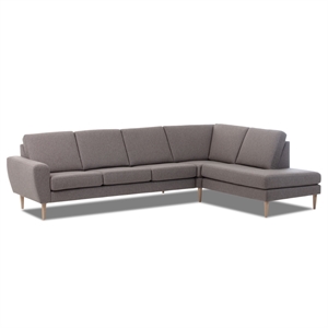 Galaxy sofa med open end TH L: 278 H: 80 D: 194 - Tuva 54 stof - Latte